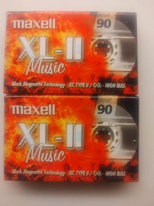 Maxell XLII 90 cassettes 2 stuks XLII90, Cd's en Dvd's, Cassettebandjes, Nieuw in verpakking, Onbespeeld, Overige genres, 2 t/m 25 bandjes