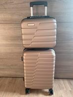 Nieuwe koffer set ruimbagage rosé goud, Sieraden, Tassen en Uiterlijk, Koffers, 50 tot 60 cm, Hard kunststof, Nieuw, Minder dan 35 cm