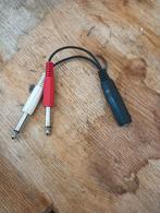 Jack 6.3 audio splitter, Ophalen of Verzenden, Zo goed als nieuw, Minder dan 2 meter, Overige kabels