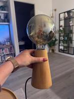 Nachtlamp Hout, Huis en Inrichting, Lampen | Tafellampen, Ophalen, Zo goed als nieuw, Hout, Minder dan 50 cm