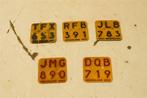 5 Stuks Bromfiets Nummerplaatjes 44561, Fietsen en Brommers, Ophalen of Verzenden, Gebruikt, Overige typen