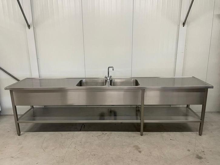 Horeca rvs spoeltafel wastafel aanrecht keukenblok spoelbak, Huis en Inrichting, Keuken | Keukenelementen, Ophalen of Verzenden