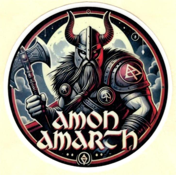 Amon Amarth sticker #1, Verzamelen, Muziek, Artiesten en Beroemdheden, Nieuw, Foto of Kaart, Ophalen of Verzenden