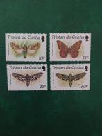 Tristan da Cunha 485-488 vlinders 1990 postfris mi 9 eu, Ophalen of Verzenden, Dier of Natuur