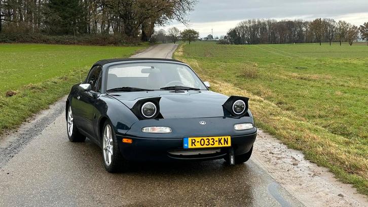 Mazda MX-5 1.6 I 1997 Blauw, Auto's, Mazda, Particulier, MX-5, Bluetooth, Elektrische ramen, Benzine, Cabriolet, Handgeschakeld