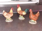 John Beswick porcelein haan + 2 kippen nieuwstaat, Ophalen of Verzenden, Zo goed als nieuw, Dier