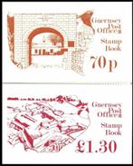 GUERNSEY 1982 70p. + £ 1.30 Postzegelboekjes, S.G.: SB-23/24, Verzenden, Postfris