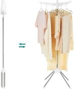 Wasrek - Wit - 150 cm, Ophalen, Luchtafvoer, Nieuw, Anti-kreukfase