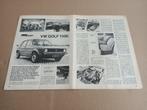 Test (uit oud tijdschrift) Volkswagen Golf 1/ 1100 (1975), Auto's, Gebruikt, Verzenden