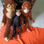 3 jungle apen aap knuffel waarvan 2 ikea, Kinderen en Baby's, Speelgoed | Knuffels en Pluche, Ophalen of Verzenden, Zo goed als nieuw