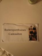 Cadeaubon ruitersportruinen, Tickets en Kaartjes, Kortingen en Cadeaubonnen, Eén persoon, Cadeaubon, Warenhuis- of Winkelbon