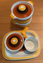 Servies dekor Fokus Rörstrand Sweden vintage. Geel oranje, Huis en Inrichting, Keuken | Servies, Ophalen of Verzenden, Overige stijlen