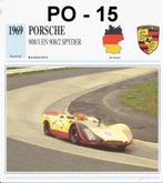 Po15 autokaart porsche 908/1en 908/2 spyder ( 1969 ), Ophalen of Verzenden, Zo goed als nieuw, Auto's