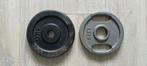 Halterschijven set - 5kg & 2.5kg, Ophalen of Verzenden, Gebruikt, Benen, Halterschijven