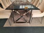 Nieuw binnen tafel met marmer blad 200x90cm met chroom poot, Ophalen, Marmer, Nieuw, 50 tot 100 cm
