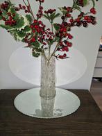 Mooie Antieke zware kristallen Val st Lambert incl kersttak, Ophalen