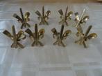 Vintage servetringen 8 x zware kwaliteit servet ringen ring, Overige materialen, Overige typen, Ophalen of Verzenden, Zo goed als nieuw