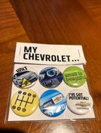 Chevrolet buttons, Verzamelen, Ophalen of Verzenden, Nieuw, Transport, Button