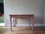 Brocante oud roze tafel / bureau, Antiek en Kunst, Ophalen