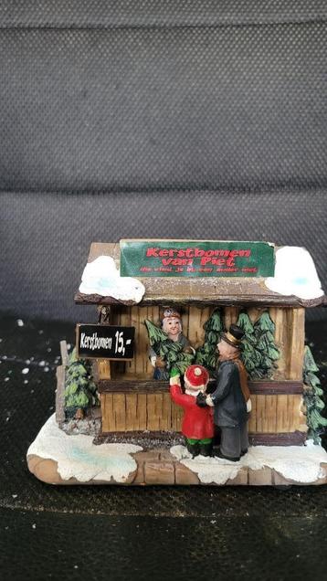 kerstdorp kerstbomenkraam van piet beschikbaar voor biedingen