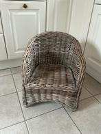 Rotan kinderstoel, vergrijsd rotan, landelijke stijl, zgan, Kinderen en Baby's, Ophalen, Zo goed als nieuw, Stoel(en)