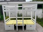 Hoogslaper /stapelbed met bankje, Huis en Inrichting, Ophalen, Gebruikt, 90 cm, 160 tot 180 cm
