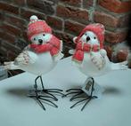 Mooie winter vogels op stalen poten nieuw. Enig cadeau!, Ophalen of Verzenden, Nieuw