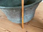 Koperen teil, Tuin en Terras, Bloembakken en Plantenbakken, Ophalen, Overige materialen, Gebruikt, Rond