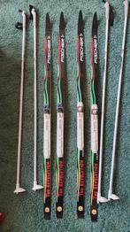 2 paar Fischer langlauf skiën 1.47 met stokken, Ophalen, 140 tot 160 cm, Zo goed als nieuw, Ski's