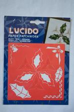 Lucido paper patchwork multimal hulst-bladeren LU05, Ophalen of Verzenden, Nieuw, Kerst, Pons of Mal
