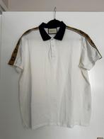 Gucci Polo - Wit/Blauw - Valt als XL, Kleding | Heren, Ophalen of Verzenden, Zo goed als nieuw, Blauw