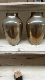 Zilverkleurige vaas o4home collectie, Overige kleuren, Ophalen of Verzenden, Minder dan 50 cm, Glas