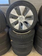 Origineel 19" Tesla model Y Winter set, 19 inch, Gebruikt, 255 mm, Banden en Velgen