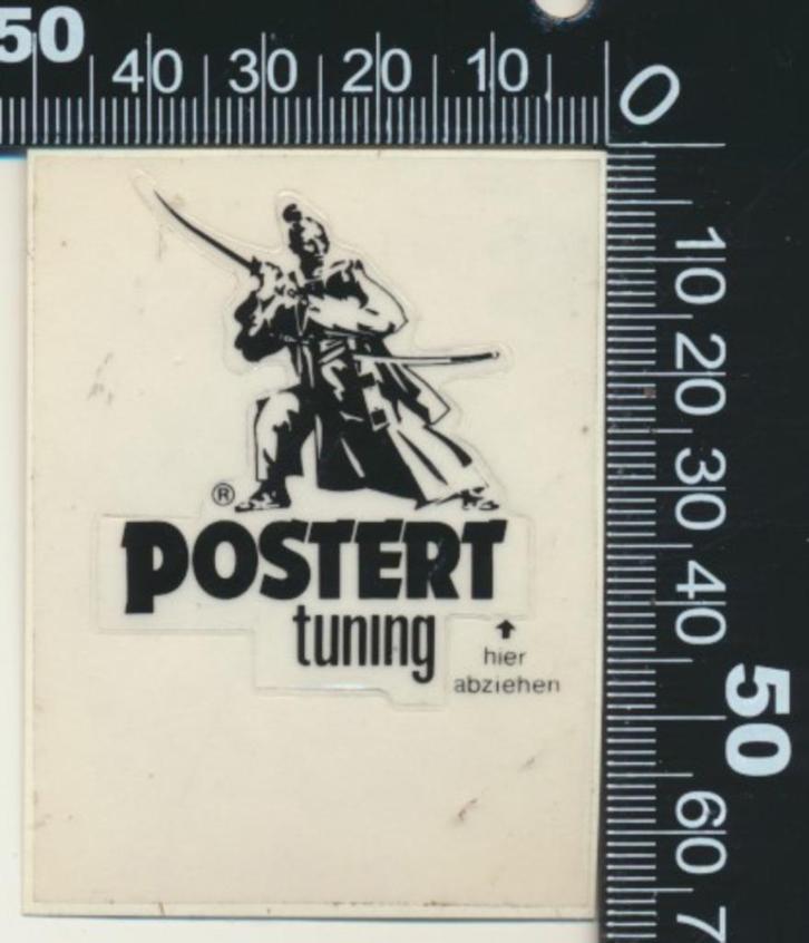 Sticker: Postert Tuning (3), Verzamelen, Stickers, Zo goed als nieuw, Auto of Motor, Ophalen of Verzenden