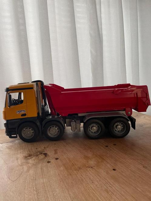 Bruder kiepwagen schaalmodel, Hobby en Vrije tijd, Modelauto's | 1:50, Zo goed als nieuw, Bus of Vrachtwagen, Ophalen