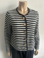 Vila zwart crème streep jasje/vest maat M, Maat 38/40 (M), Verzenden, Zwart, Vila