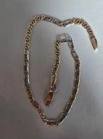 14 karaat geel & wit gouden armband, Sieraden, Tassen en Uiterlijk, Armbanden, Ophalen of Verzenden, Zo goed als nieuw, Wit, Goud