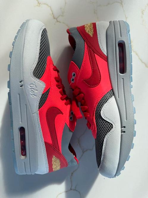 DS Nike Air Max 1 “CLOT Kiss of Death Solar Red”, Kleding | Dames, Schoenen, Nieuw, Sneakers of Gympen, Rood, Verzenden