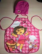 Dora Keukenschort + Koksmuts, roze, one size, Ophalen of Verzenden, Zo goed als nieuw, Overige materialen, Speelkeuken-accessoire