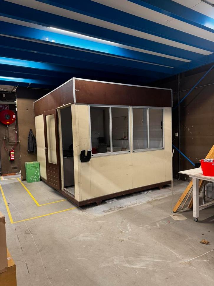 Kantoorunit werfkeet 3.70 x 3.00 m, Zakelijke goederen, Machines en Bouw | Keten en Containers, Ophalen of Verzenden