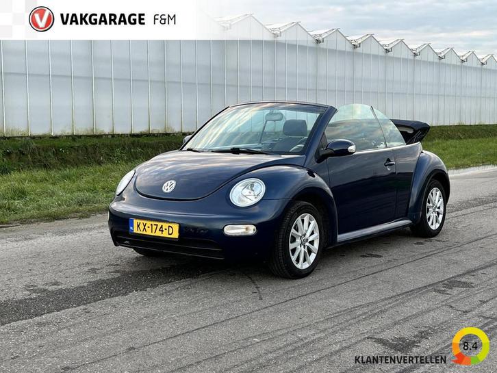 Volkswagen New Beetle Cabriolet 1.6 Highline Geinig voor wei, Auto's, Volkswagen, Bedrijf, Te koop, Beetle (Kever), ABS, Airbags