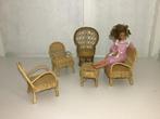 Barbie Rotan Meubelset, Ophalen of Verzenden, Gebruikt