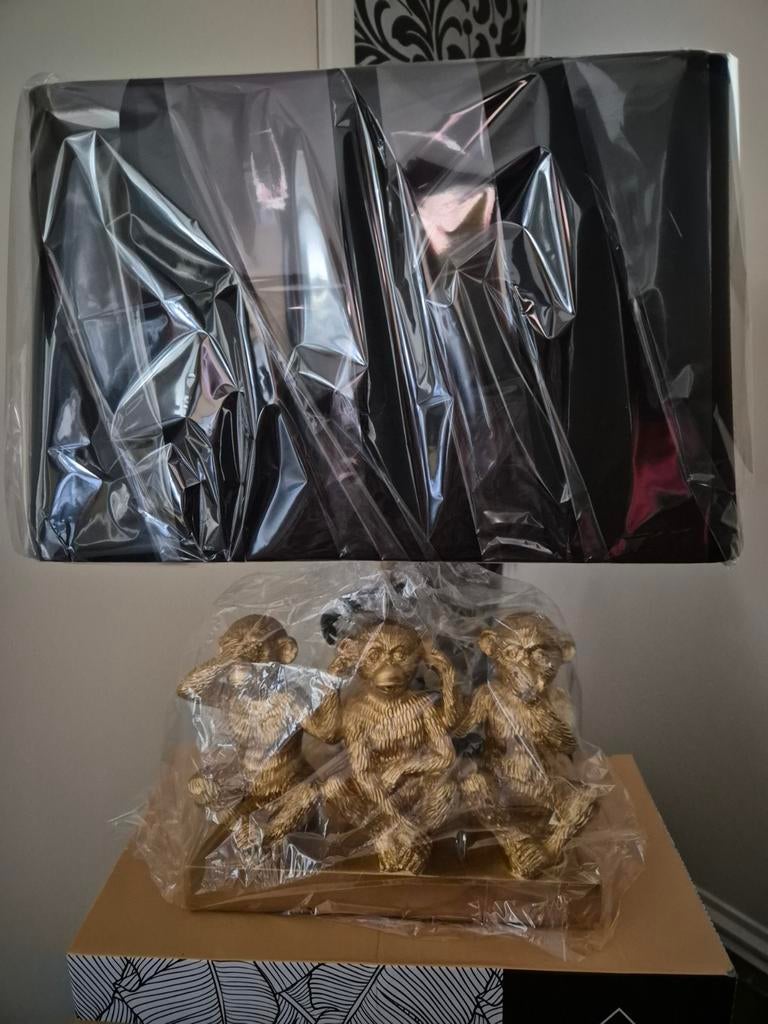 NIEUW***Horen,zien en zwijgen lamp***, Ophalen of Verzenden, Nieuw, Minder dan 50 cm