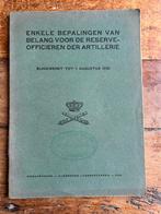 Nederlands voorschrift artillerie officier dragen uniform et, Ophalen of Verzenden, Nederland, Embleem of Badge