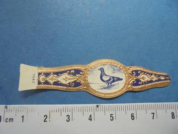 Oude sigarenband met DUIF (blauw/goud) met nr. 7040 beschikbaar voor biedingen