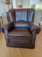 Vintage lederen stoel, Ophalen, Gebruikt, Vintage, 50 tot 75 cm