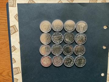 16 X verschillende Euromunten beschikbaar voor biedingen