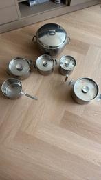 Pannenset, Huis en Inrichting, Keuken | Potten en Pannen, Ophalen, Rvs, Pannenset
