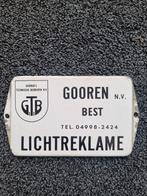 Emaille Reclamebord Gooren N.V. Best, Verzamelen, Ophalen of Verzenden, Gebruikt, Reclamebord