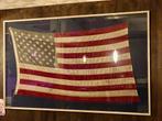 Ingelijste vlag USA uit de jaren ‘50-170cmx110cm, Antiek en Kunst, Curiosa en Brocante, Ophalen